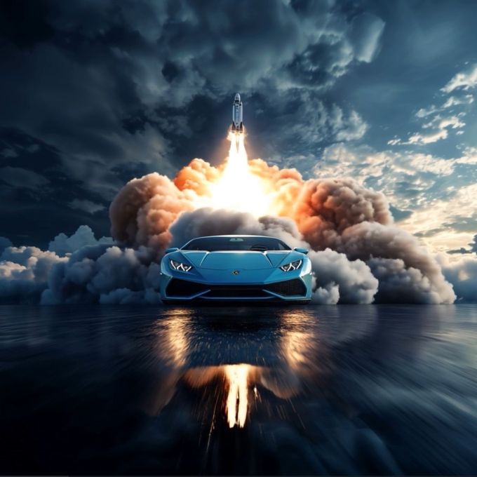 Electroneum 2.0 - Rocket & Blue Lambo Launch 1