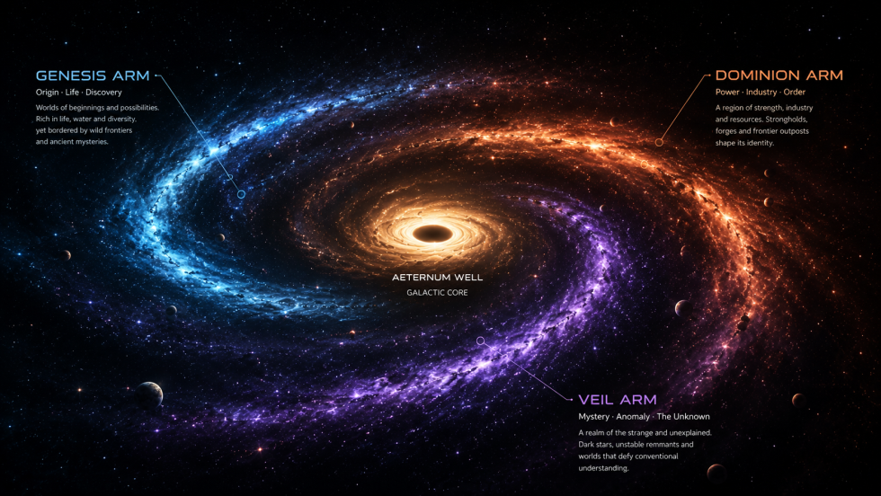 the galactic arms of the galaxy