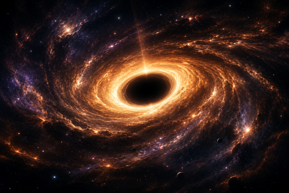 The black hole in middle