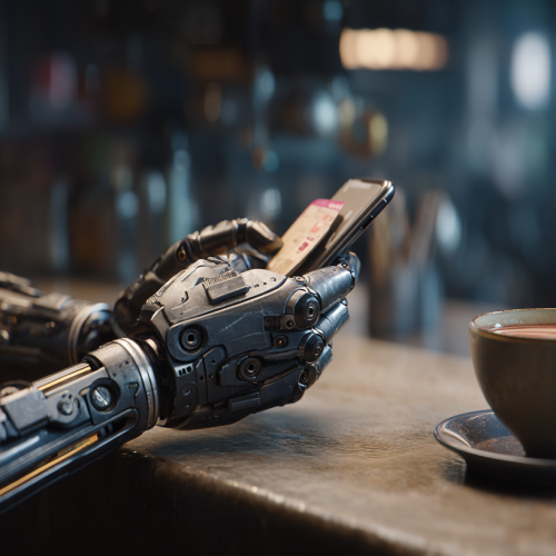 Paying with crypto in cafe